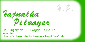 hajnalka pilmayer business card